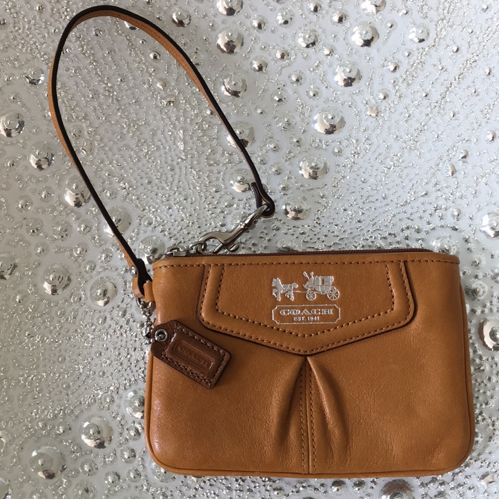 Leather Coach Wristlet!!
